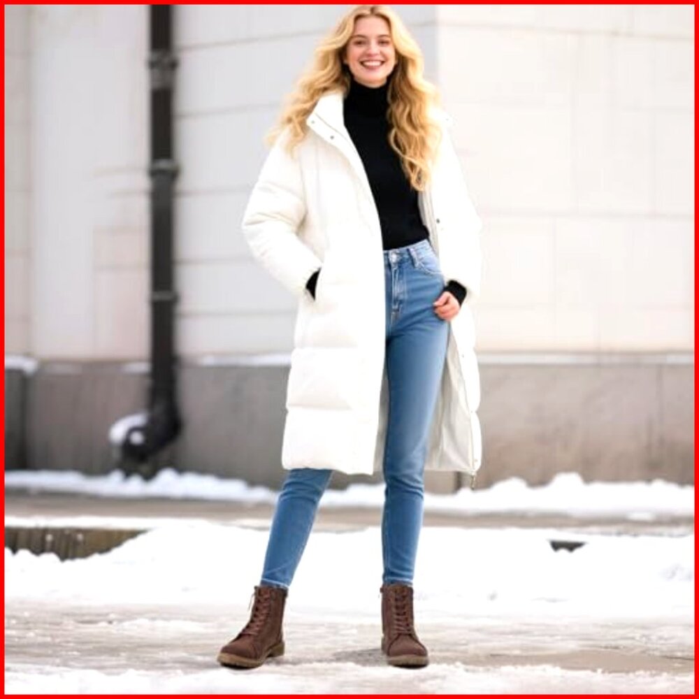 Women's Ankle Snow Boots Waterproof Non-Slip Faux Fur Lined Winter Booties - Picture 2 of 7